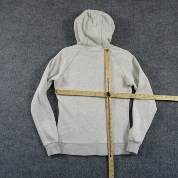 North Face Sweater Womens Medium Ivory Pull Over Hoodie Hike Outdoors Fleece - Picture 11 of 14